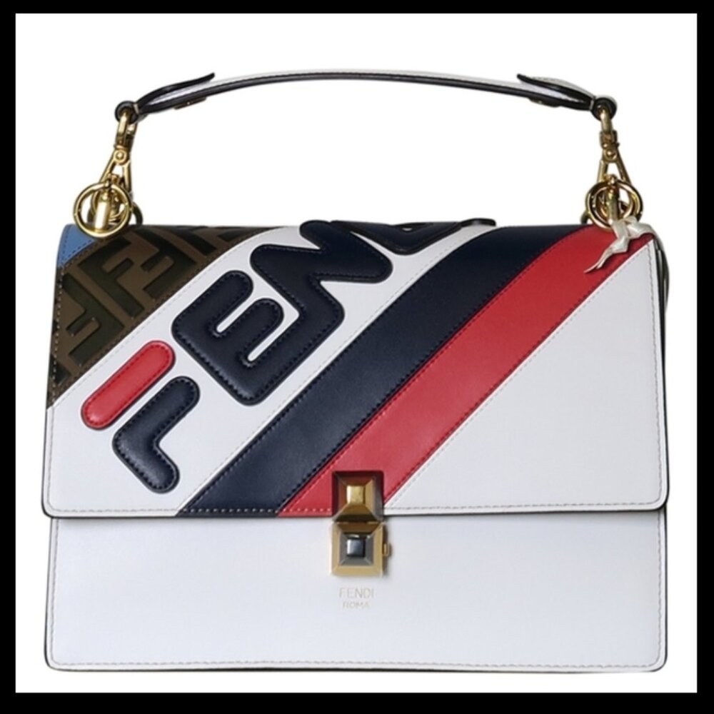 FENDI X Fila Mania Kan I Shoulder Bag - Picture 1 of 16